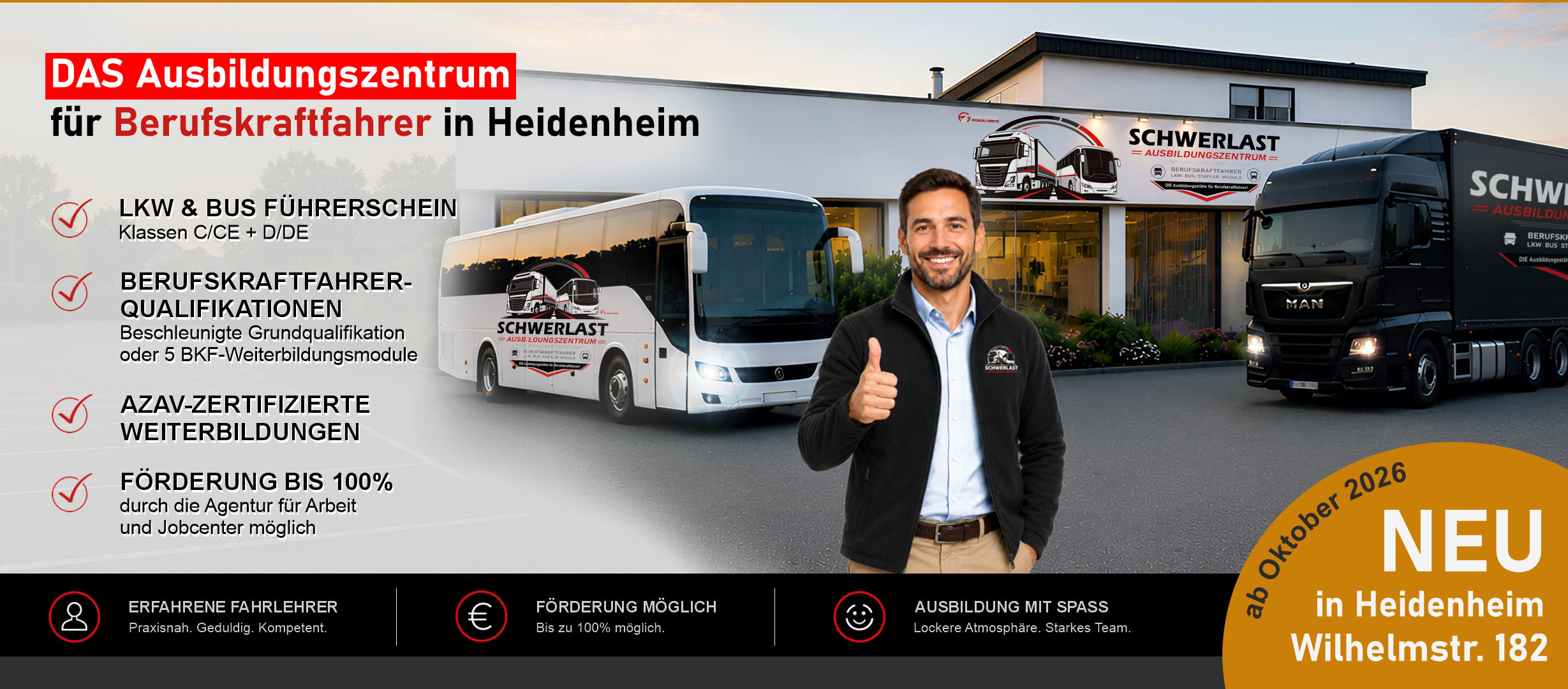 Bild Aussenansicht Schwerlast Ausbildungszentrum in Heidenheim